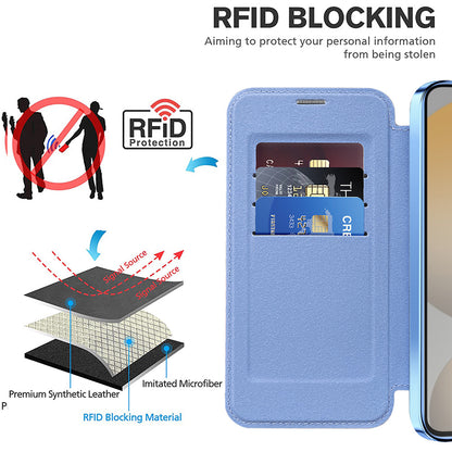 MagSafe Case for Samsung Galaxy S23 FE S711, Techsuit, SmartMag Book, Blue