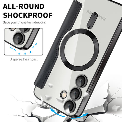 MagSafe Case for Samsung Galaxy S23 FE S711, Techsuit, SmartMag Book, Black