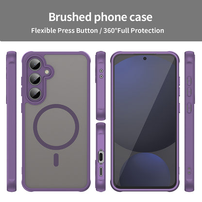 MagSafe Case for Samsung Galaxy S24 FE S721, Techsuit, HaloFrost II, Purple