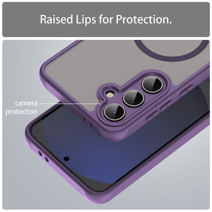 MagSafe Case for Samsung Galaxy S24 FE S721, Techsuit, HaloFrost II, Purple