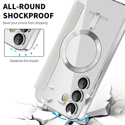 MagSafe Case for Samsung Galaxy S24+ S926, Techsuit, SmartMag Book, Gray