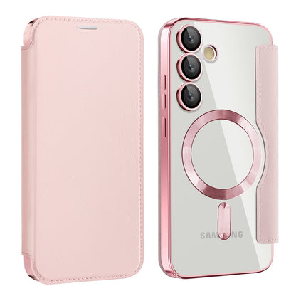 MagSafe Case for Samsung Galaxy S24+ S926, Techsuit, SmartMag Book, Pink