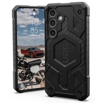 MagSafe Case for Samsung Galaxy S24 S921, Urban Armor Gear, Monarch Pro Carbon, Black