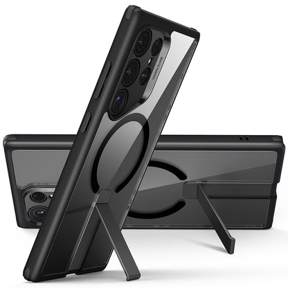 MagSafe Case for Samsung Galaxy S24 Ultra S928, ESR, Boost Flickstand, Black Transparent