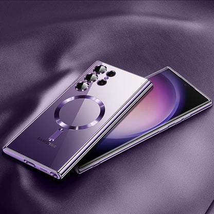 MagSafe Case for Samsung Galaxy S24 Ultra S928, Techsuit, Luxury Crystal, Light Purple