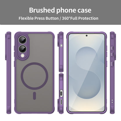 MagSafe Case for Samsung Galaxy S25 Edge S937, Techsuit, HaloFrost II, Purple