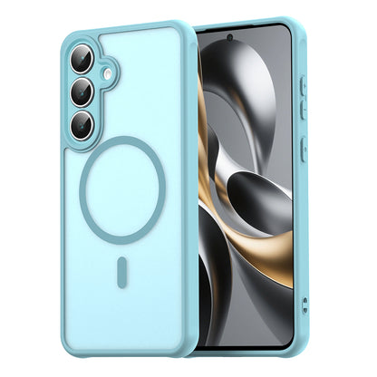 MagSafe Case for Samsung Galaxy S25 FE, Techsuit, HaloFrost II, Light Green