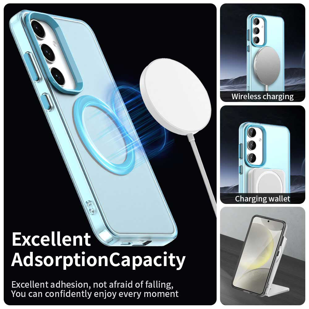 MagSafe Case for Samsung Galaxy S25+ S936 / S24+ S926, Techsuit, CandyCase, Blue