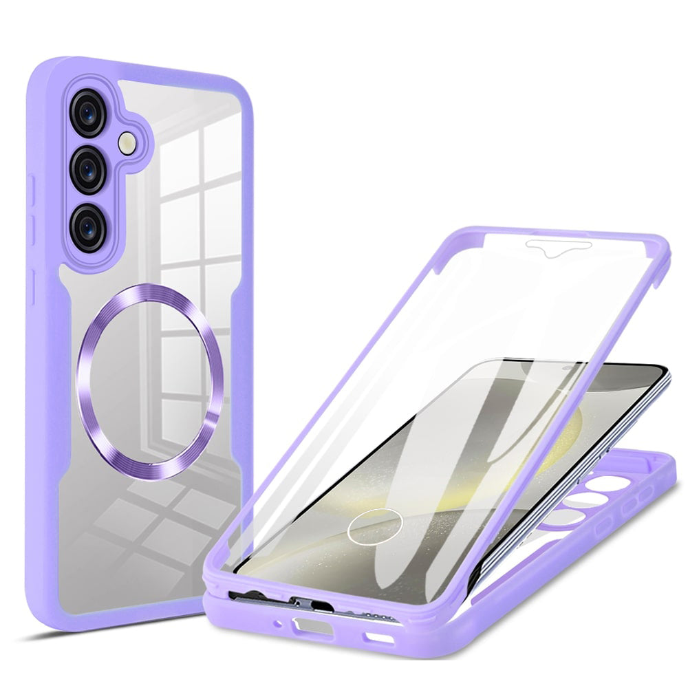 MagSafe Case for Samsung Galaxy S25+ S936, Techsuit, ColorVerse 360, Purple