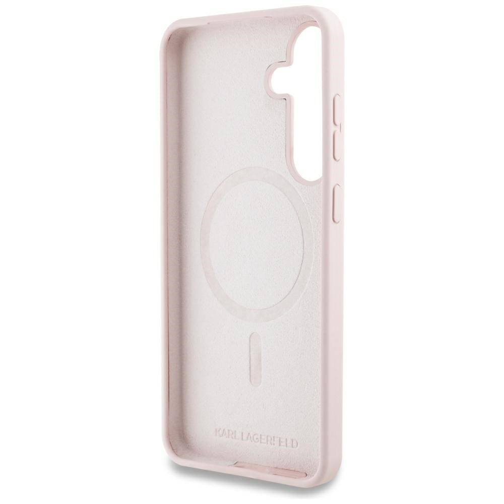 MagSafe Case for Samsung Galaxy S25 S931, Karl Lagerfeld, Silicone Graffiti, Pink