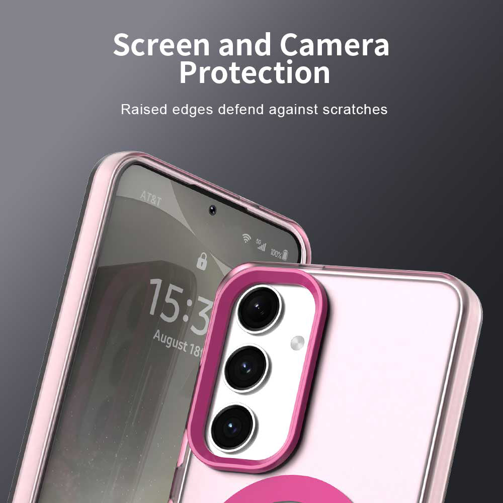 MagSafe Case for Samsung Galaxy S25 S931 / S24 S921, Techsuit, CandyCase, Pink