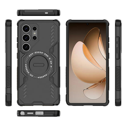 MagSafe Case for Samsung Galaxy S25 Ultra S938, Techsuit, ArmorMag, Black