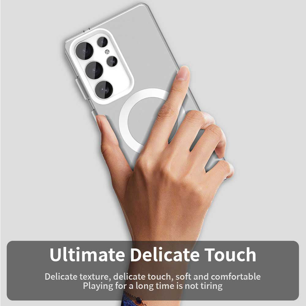 MagSafe Case for Samsung Galaxy S25 Ultra S938, Techsuit, CandyCase, White