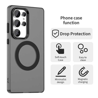 MagSafe Case for Samsung Galaxy S25 Ultra S938, Techsuit, CandyCase, Black