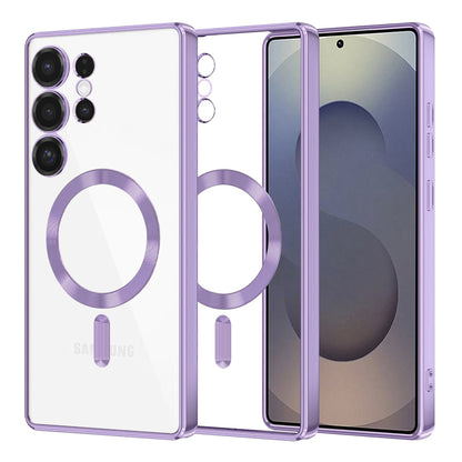 MagSafe Case for Samsung Galaxy S25 Ultra S938, Techsuit, Luxury Crystal, Light Purple