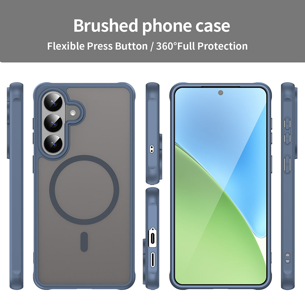 MagSafe Case for Samsung Galaxy S26 Plus S947, Techsuit, HaloFrost II, Navy Blue
