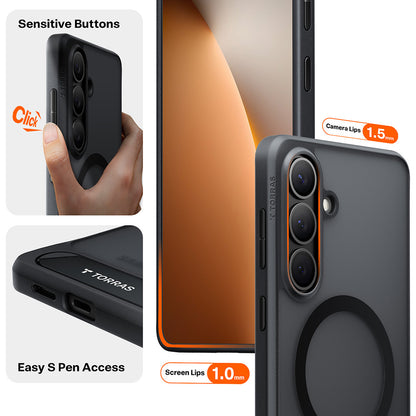 MagSafe Case for Samsung Galaxy S26 Plus, Torras, Pstand, Black