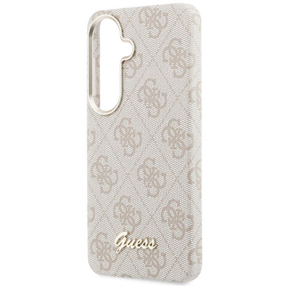 MagSafe Case for Samsung Galaxy S26 S942, Guess, 4G Script Logo, Pink