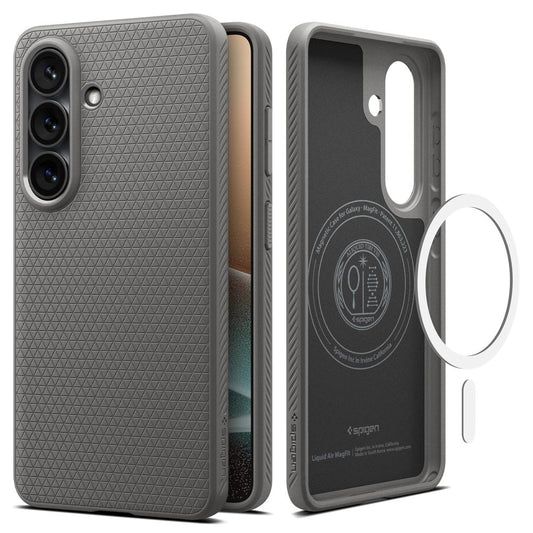 MagSafe Case for Samsung Galaxy S26 S942, Spigen, Liquid Air, Gray ACS10731