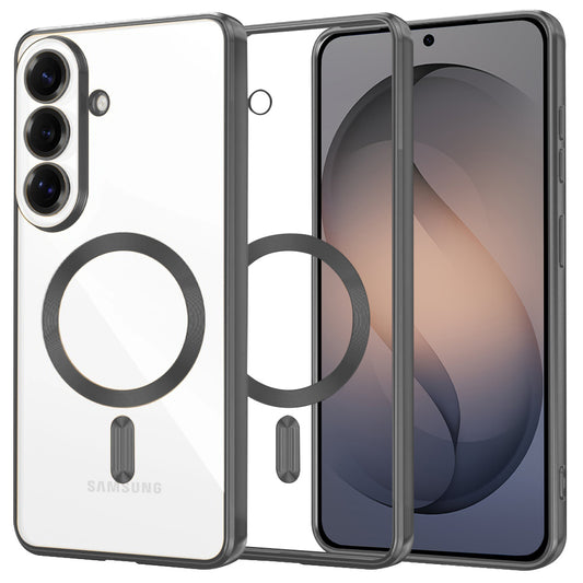 MagSafe Case for Samsung Galaxy S26, Techsuit, Luxury Crystal, Black