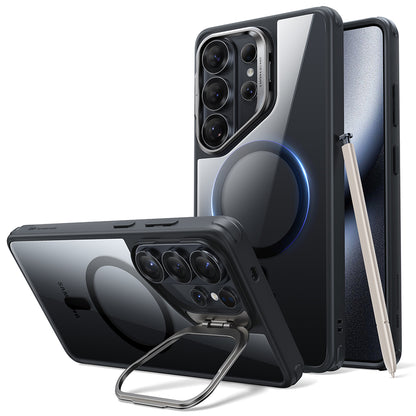 MagSafe Case for Samsung Galaxy S26 Ultra S948, ESR, Classic Hybrid Kickstand, Black Transparent