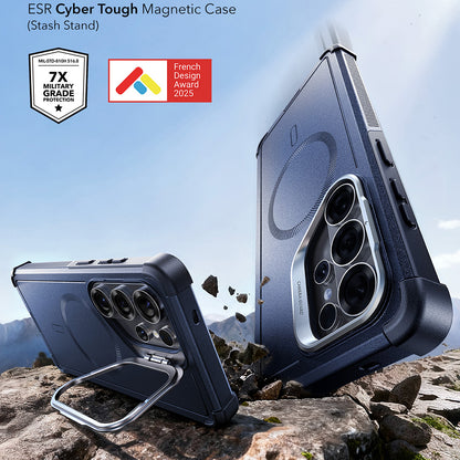 MagSafe Case for Samsung Galaxy S26 Ultra, ESR, Cyber Armor Kickstand, Black