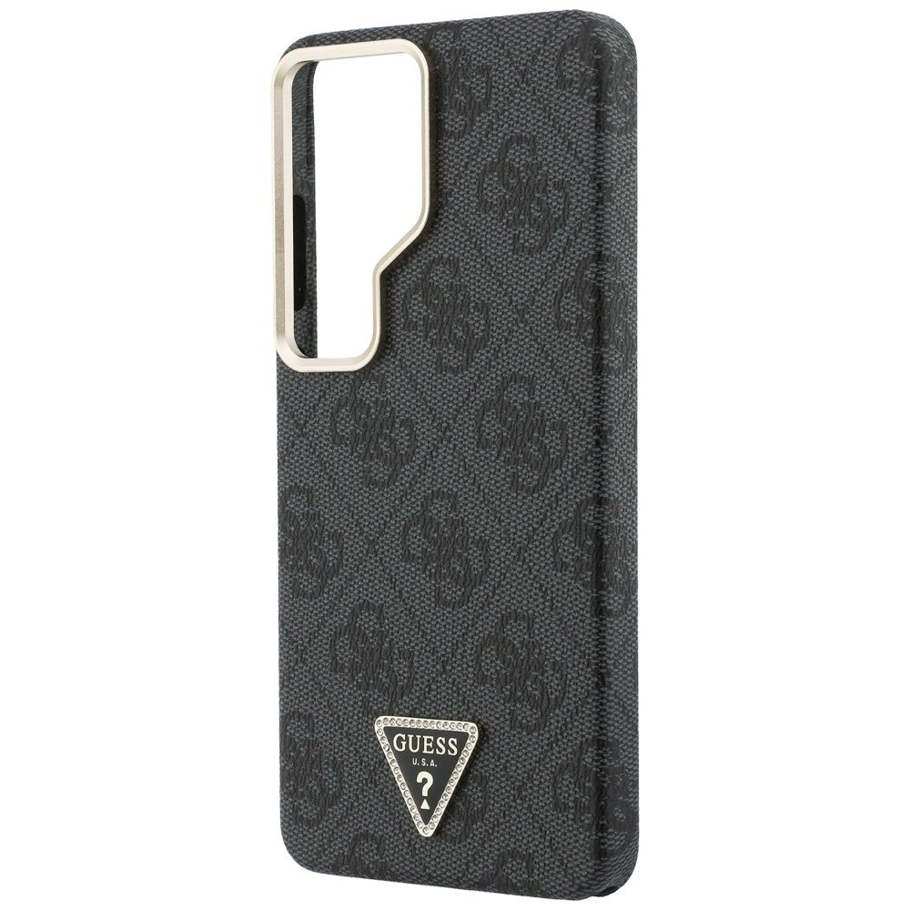 MagSafe Case for Samsung Galaxy S26 Ultra S948, Guess, 4G Triangle Logo, Black