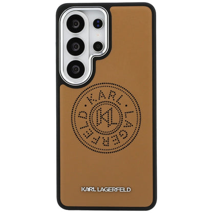 MagSafe Case for Samsung Galaxy S26 Ultra S948, Karl Lagerfeld, Karl Round Point Logo, Brown