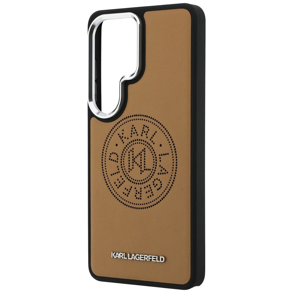 MagSafe Case for Samsung Galaxy S26 Ultra S948, Karl Lagerfeld, Karl Round Point Logo, Brown