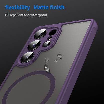 MagSafe Case for Samsung Galaxy S26 Ultra S948, Techsuit, HaloFrost II Individual Camera Cutouts, Purple
