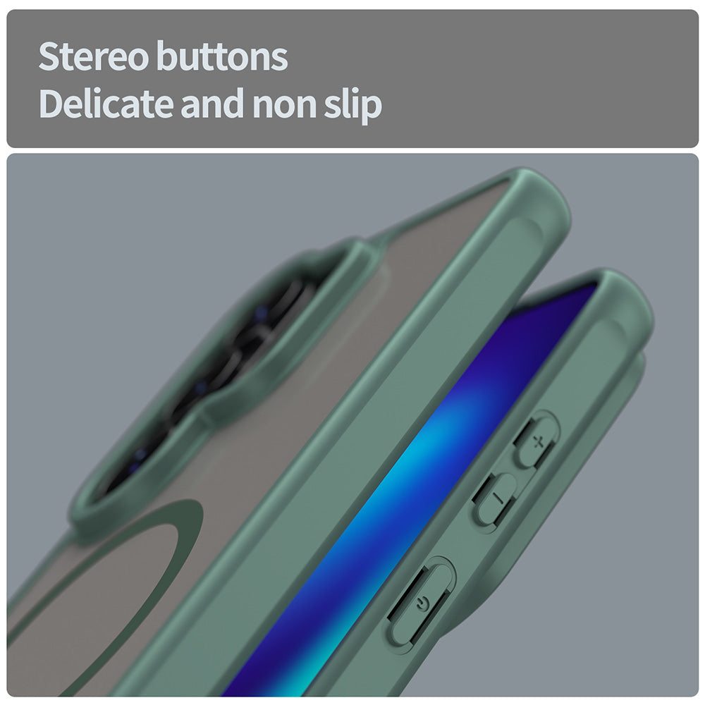 MagSafe Case for Samsung Galaxy S26 Ultra, Techsuit, HaloFrost II, Green