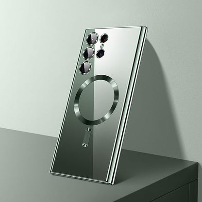 MagSafe Case for Samsung Galaxy S26 Ultra, Techsuit, Luxury Crystal, Dark Green