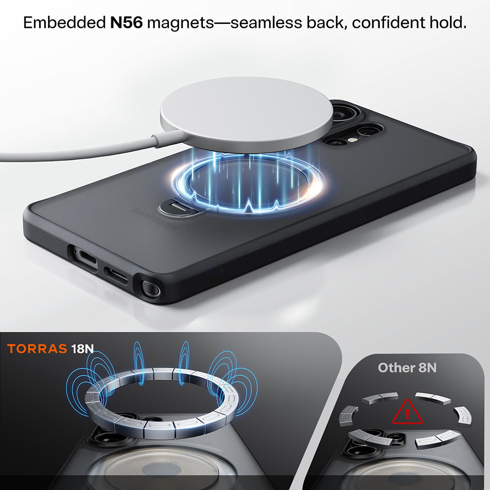MagSafe Case for Samsung Galaxy S26 Ultra, Torras, Ostand Spin, Mov