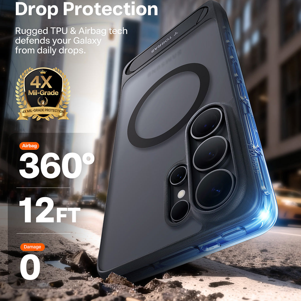 MagSafe Case for Samsung Galaxy S26 Ultra, Torras, Pstand, Black