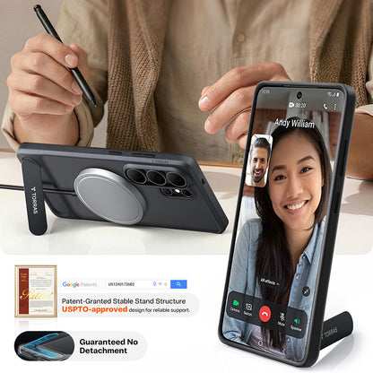 MagSafe Case for Samsung Galaxy S26 Ultra, Torras, Pstand, Transparent