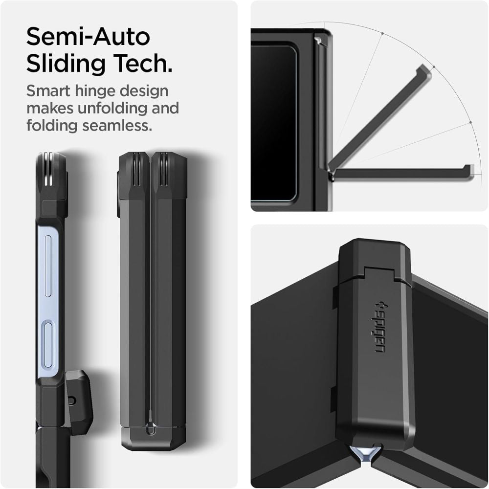 MagSafe Case for Samsung Galaxy Z Flip7 FE F761 / Z Flip6 F741, Spigen, Tough Armor Pro, Black ACS09807
