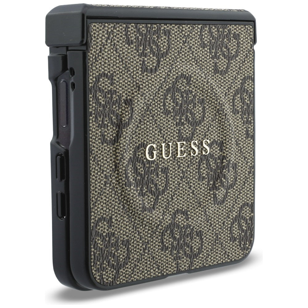 MagSafe Case for Samsung Galaxy Z Flip8 F776, Guess, 4G Leather Classic, Brown