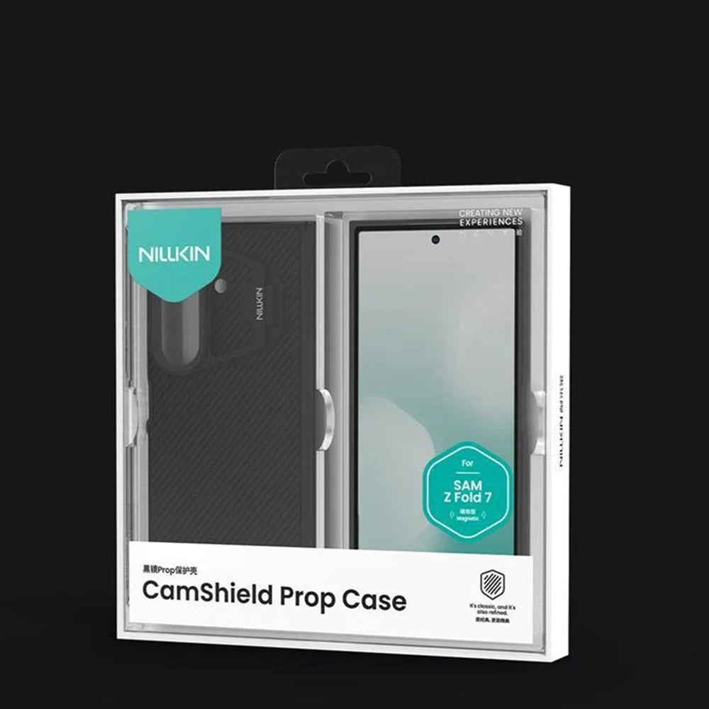 MagSafe Case for Samsung Galaxy Z Fold7 F966, Nillkin, CamShield Pro with Transparent Lens Cover, Black
