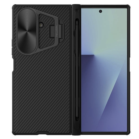 MagSafe Case for Samsung Galaxy Z Fold7 F966, Nillkin, CamShield Prop with Metal Lens Cover and S-Pen Holder, Black