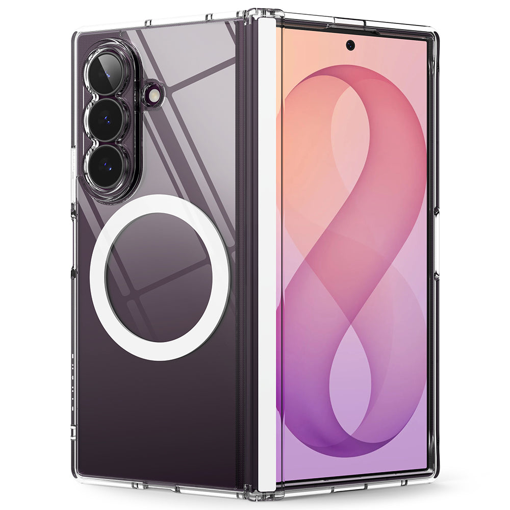 MagSafe Case for Samsung Galaxy Z Fold8 Ultra F976, Ringke, Fusion Flap, Transparent