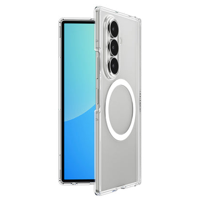 MagSafe Case for Samsung Galaxy Z Fold8 Ultra F976, Spigen, Ultra Hybrid Pro, Clear White ACS11506