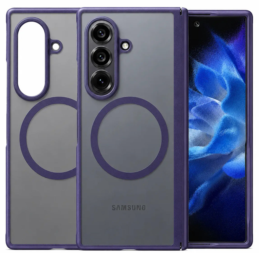 MagSafe Case for Samsung Galaxy Z Fold8 Ultra F976, Torras, Guardian, Dark Purple