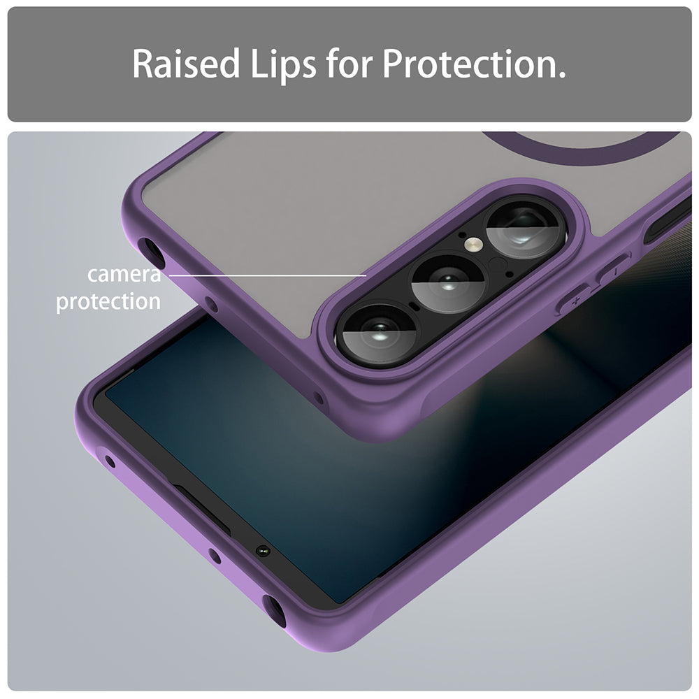 MagSafe Case for Sony Xperia 1 VII, Techsuit, HaloFrost II, Purple