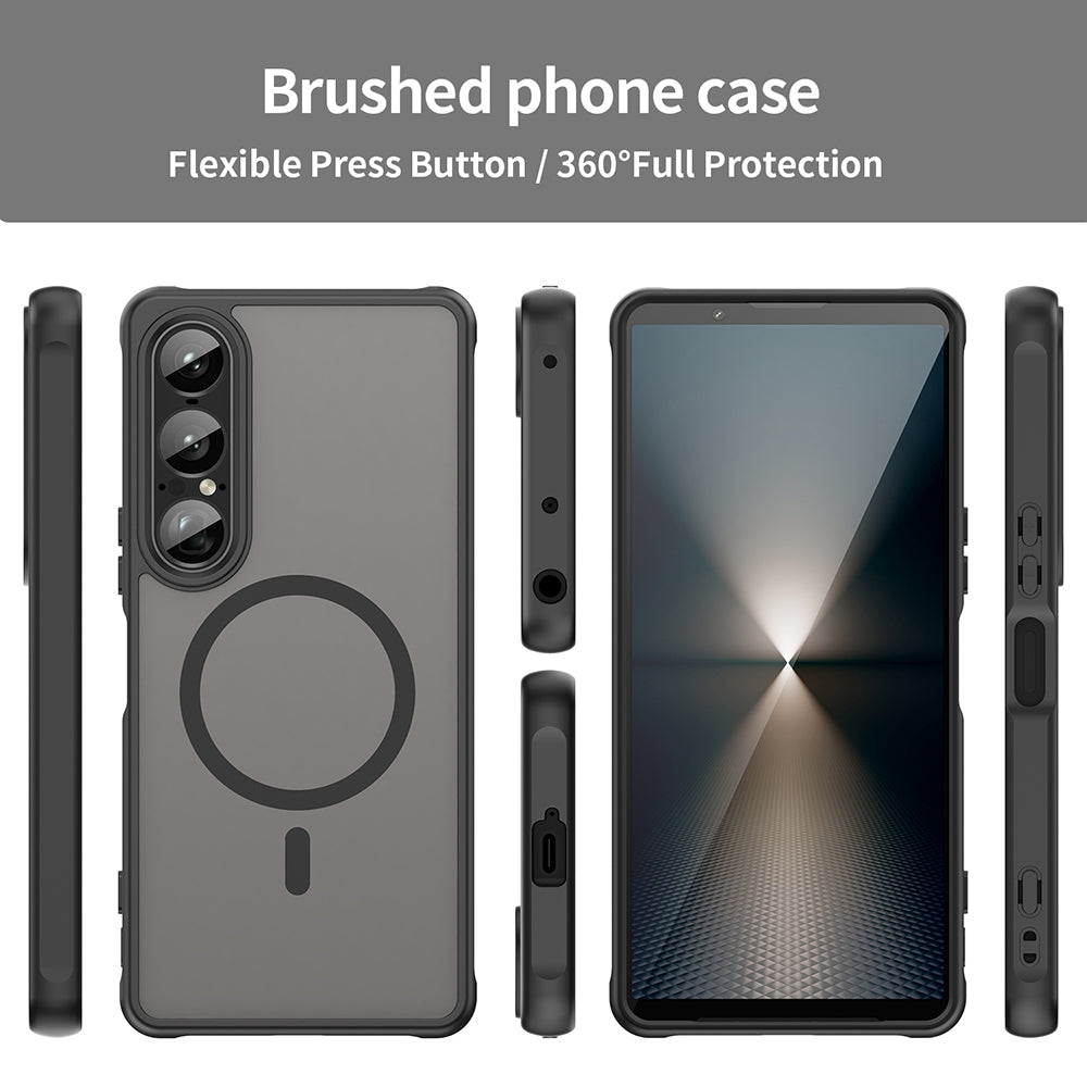 MagSafe Case for Sony Xperia 1 VII, Techsuit, HaloFrost II, Black