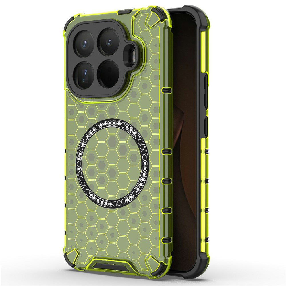 MagSafe Case for Xiaomi 15T Pro, Techsuit, HoneyComb Shield, Green