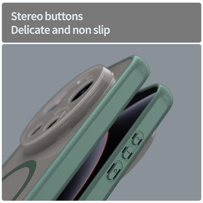 MagSafe Case for Xiaomi 17 Ultra, Techsuit, HaloFrost II, Green