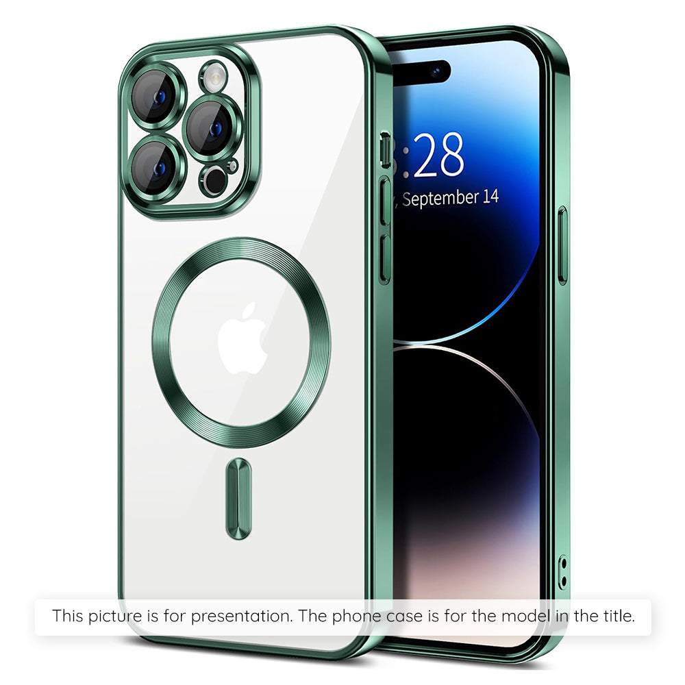 MagSafe Case for Xiaomi 17T Pro, Techsuit, Luxury Crystal, Dark Green
