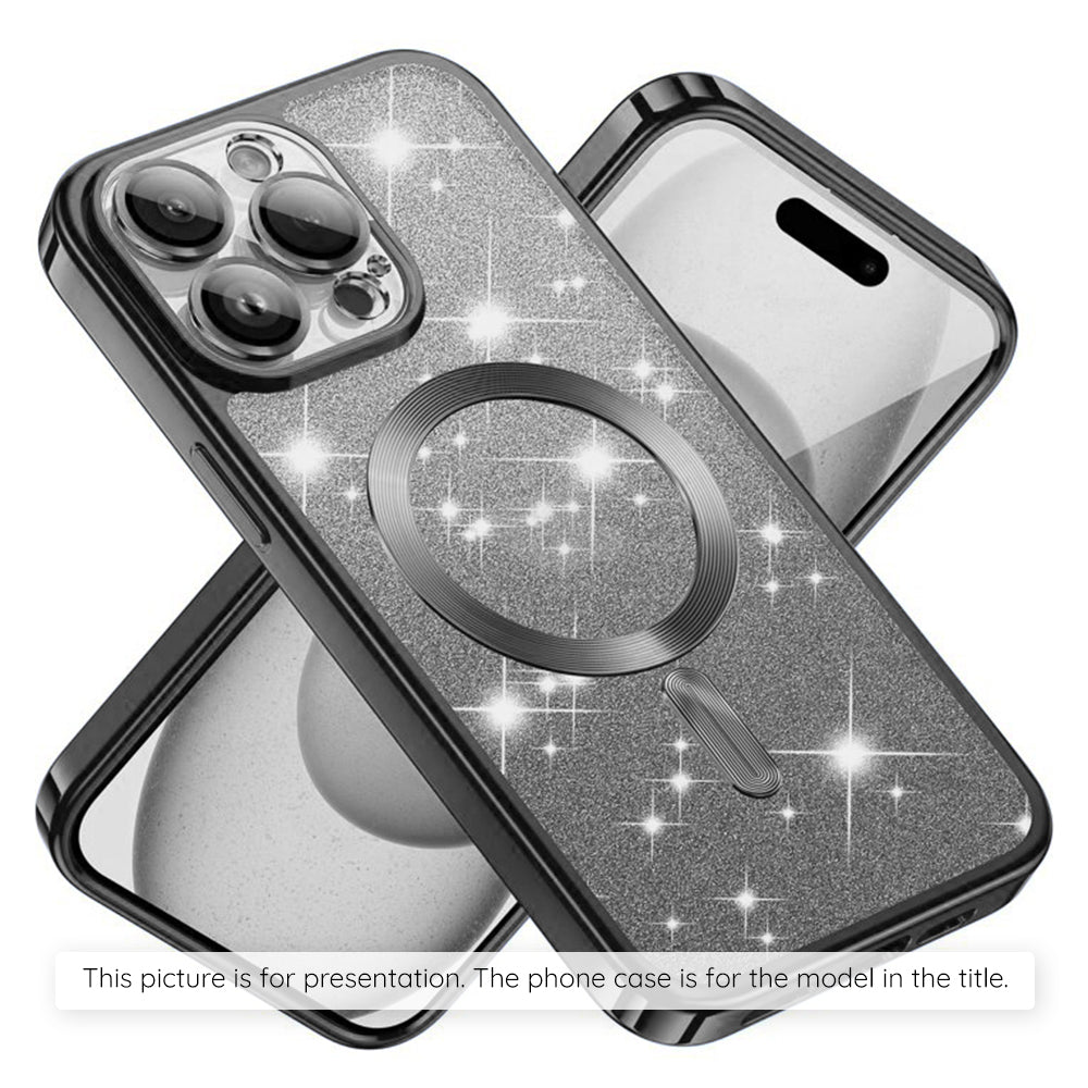 MagSafe Case for Xiaomi 17T Pro, Techsuit, Luxury Glitter, Black