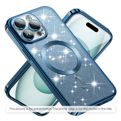 MagSafe Case for Xiaomi 17T, Techsuit, Luxury Glitter, Blue