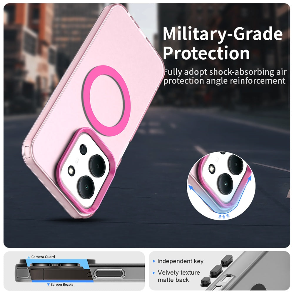 MagSafe Case for Xiaomi Poco C85 4G / Redmi 15C 5G / 15C 4G, Techsuit, CandyCase, Pink